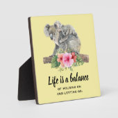 Das Leben ist ein Gleichgewicht Inspiration für Ko Fotoplatte (Vorderseite)