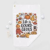 Das Leben ist ein gourgotischer Fall Golfhandtuch (Insitu)