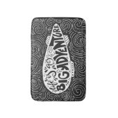 Das Leben ist ein großes Abenteuer Badematte (Vorderseite Vertikal)