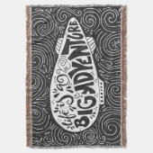 Das Leben ist ein großes Abenteuer Decke (Vorderseite Vertikal)