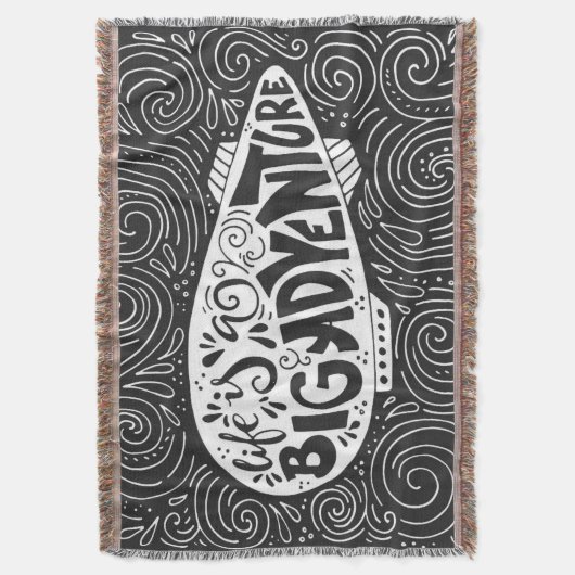 Das Leben ist ein großes Abenteuer Decke (Vorderseite Vertikal)