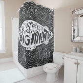 Das Leben ist ein großes Abenteuer Duschvorhang (Beispiel)