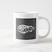 Das Leben ist ein großes Abenteuer Jumbo-Tasse (Rechts)