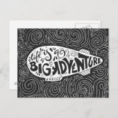 Das Leben ist ein großes Abenteuer Postkarte (Vorne/Hinten)