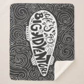 Das Leben ist ein großes Abenteuer Sherpadecke (Vorderseite)