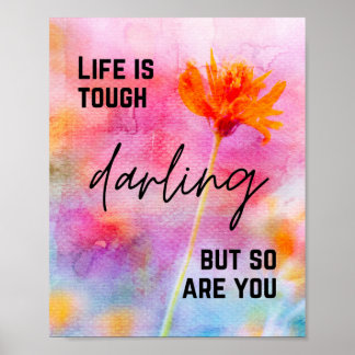 Das Leben ist ein hartes Poster - Inspirationsquel