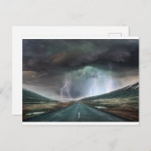 Das Leben ist ein Highway Postkarte (Vorne/Hinten)