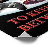 Das Leben ist ein Hobby zwischen Spielen Poster (Ecke)