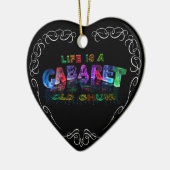 Das Leben ist ein Kabarett, alter Kumpel Keramikornament (Links)