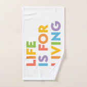 Das Leben ist ein Leben Badhandtuch Set (Handtuch)