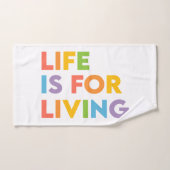 Das Leben ist ein Leben Badhandtuch Set (Handtuch)