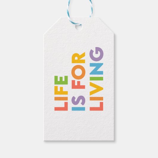 Das Leben ist ein Leben Geschenkanhänger (Vorderseite)