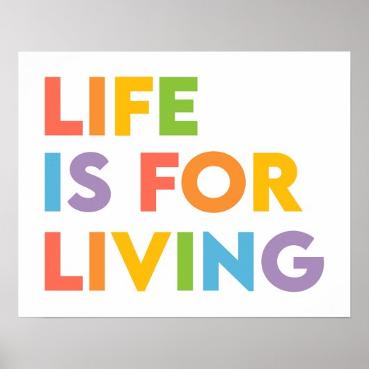 Das Leben ist ein Leben Poster (Vorne)
