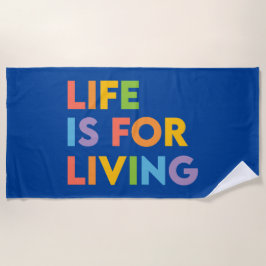 Das Leben ist ein Leben Strandtuch