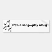 das Leben ist ein Lied Autoaufkleber (Vorne)