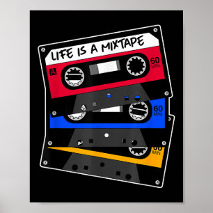Das Leben ist ein Mixtape, altes Schulband Poster