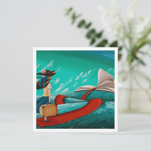 Das Leben ist ein offenes Buch - Mini Print (Stehend Vorderseite)