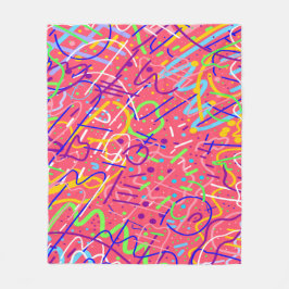 Das Leben ist ein Party Fleecedecke