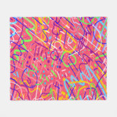 Das Leben ist ein Party Fleecedecke (Vorderseite (Horizontal))