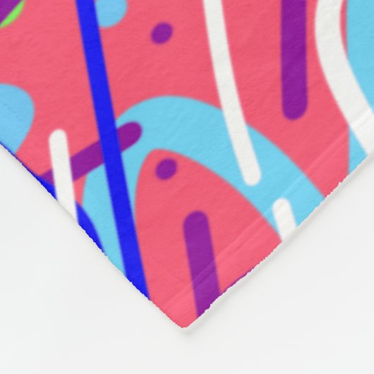 Das Leben ist ein Party Fleecedecke (Ecke)