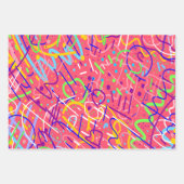 Das Leben ist ein Party Geschenkpapier Set (Vorderseite)