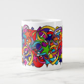 Das Leben ist ein Party Jumbo-Tasse (Vorderseite)