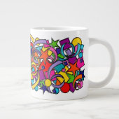 Das Leben ist ein Party Jumbo-Tasse (Rechts)