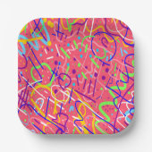 Das Leben ist ein Party Pappteller (Vorderseite)