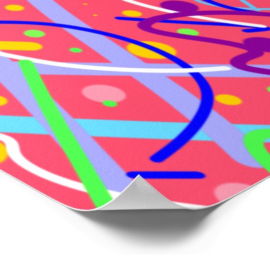 Das Leben ist ein Party Poster (Ecke)