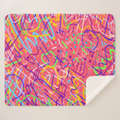 Das Leben ist ein Party Sherpadecke (Vorderseite (Horizontal))