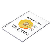 Das Leben ist ein Pfirsich, bis man sorgfältig die Notizblock (Linke Seite)