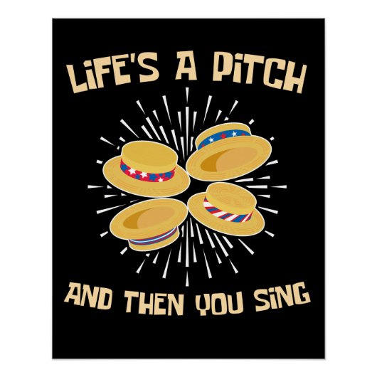 Das Leben ist ein Pitch und dann singt du Barbersh Poster (Vorderseite)