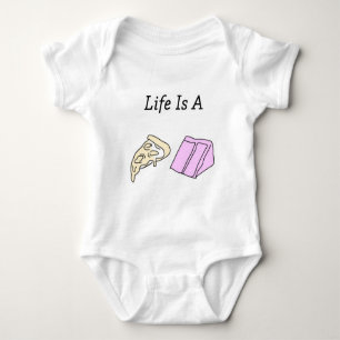 Das Leben ist ein Pizza-Kuchen-Baby-Bodysuit Baby Strampler