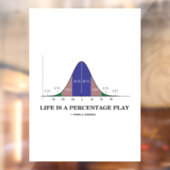 Das Leben ist ein prozentualer Spaß der Glockenkur Fensteraufkleber (Blatt 2)