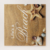 Das Leben ist ein Puzzle mit dem Thema Strand (Vertikal)