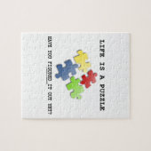 Das Leben ist ein Rätsel, das du schon herausgefun Puzzle (Horizontal)