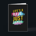 Das Leben ist ein Rave Festival Karte<br><div class="desc">Rave Dj Print Shirt für Rover,  Techno- und Electro Festivalfans,  die gerne elektronische Musik und Tanz hören. Weihnachtsgeschenk,  Geburtstag</div>