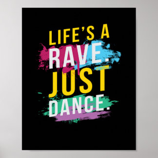 Das Leben ist ein Rave Festival Poster