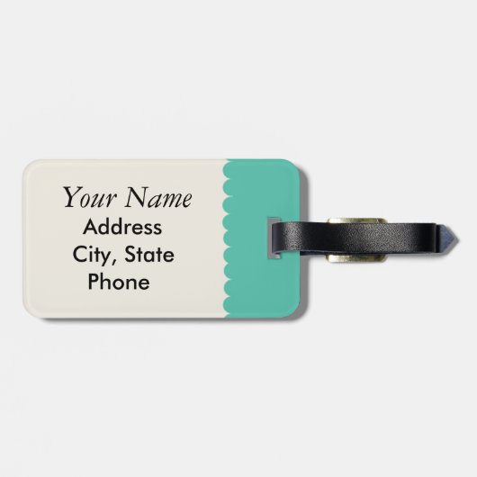 Das Leben ist ein Reise-Gepäckanhänger Gepäckanhänger (Rückseite horizontal)