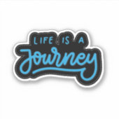 Das Leben ist ein Reiseaufkleber Aufkleber (Vorderseite)