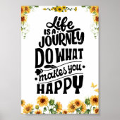 DAS LEBEN IST EIN REISENFREUNDLICHER POSTER (Vorne)