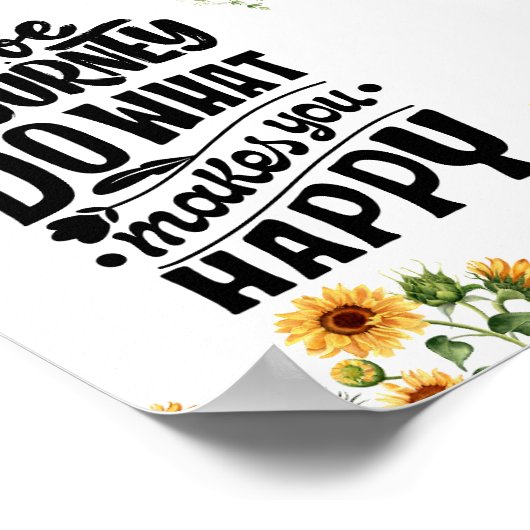 DAS LEBEN IST EIN REISENFREUNDLICHER POSTER (Ecke)