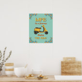 Das Leben ist ein Reiseplakat Poster (Küche)