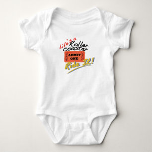 Das Leben ist ein rollender Untersetzer Baby Strampler