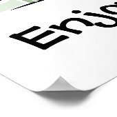 Das Leben ist ein rollender Untersetzer. Genießen  Poster (Ecke)