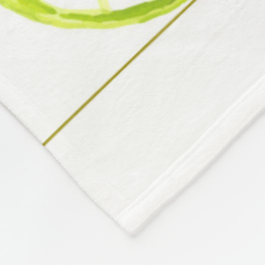 Das Leben ist ein schöne FahrLimones Grün Fleecedecke (Ecke)