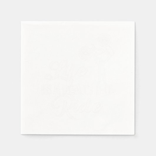 Das Leben ist ein schöner BMX Fahrradfahrer Serviette (Vorderseite)