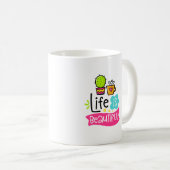 Das Leben ist ein schöner Designer Coffee Tasse (VorderseiteRechts)