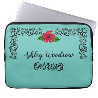 Das Leben ist ein schöner Hibiskus Gepäckträger Ta Laptopschutzhülle