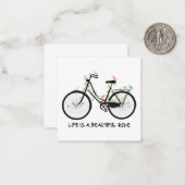 Das Leben ist ein schöner Notecard Mitteilungskarte (Vorderseite/Rückseite Beispiel)